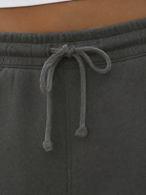 Dark Grey Terry Track Pants-SASSAFRAS