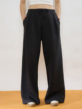Black Fleece Front Pleated Track Pants -SASSAFRAS