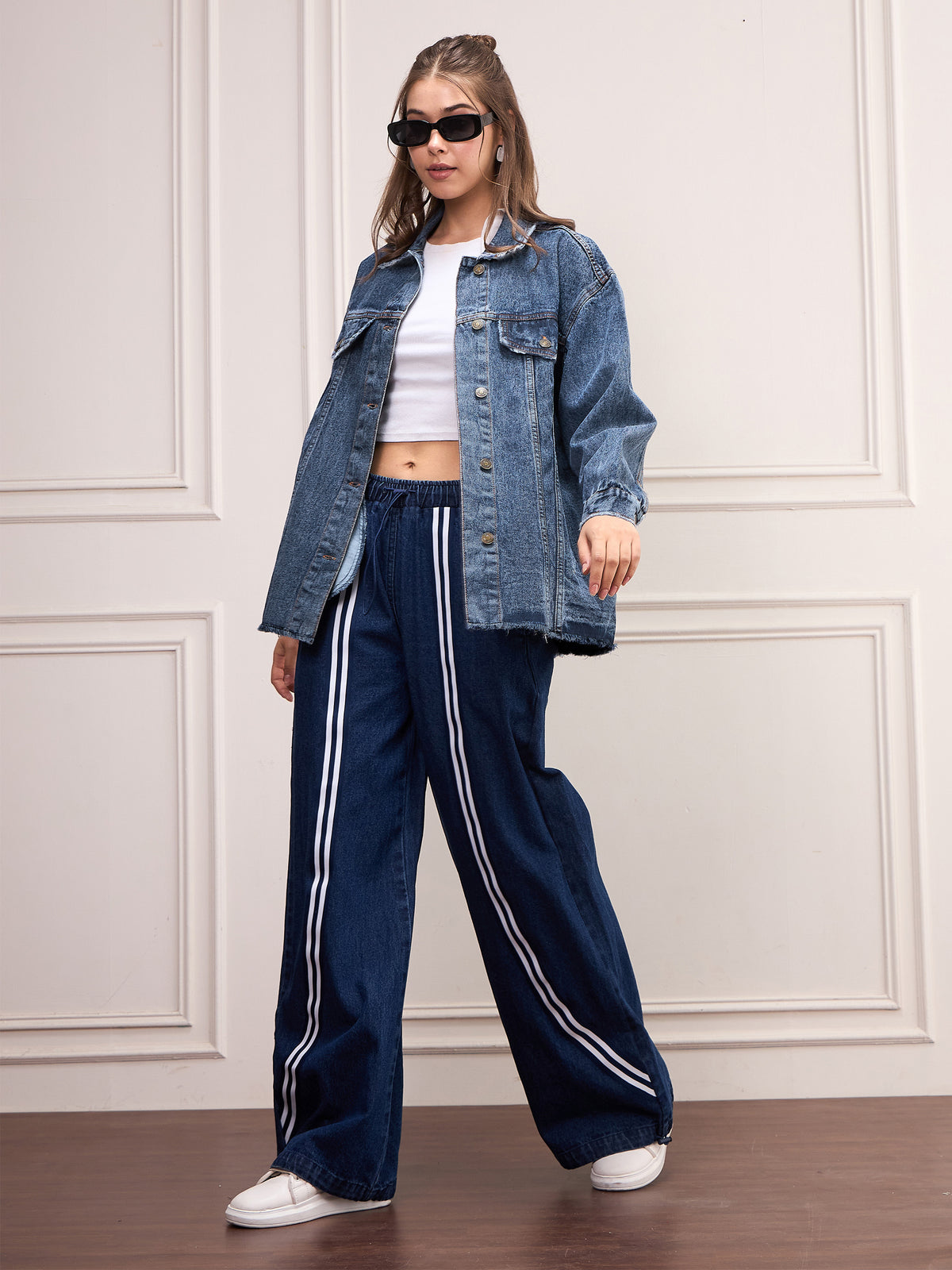 Women Blue Blast Denim Shacket