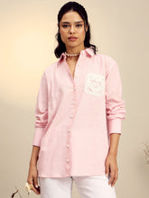 Pink Striped Regular Shirt -Pink Paprika By SASSAFRAS