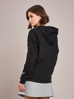 Black LOVELY FUN CLUB Hoodie-SASSAFRAS