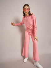 Pink Terry Regular Hoodie With Terry Pants-SASSAFRAS BASICS