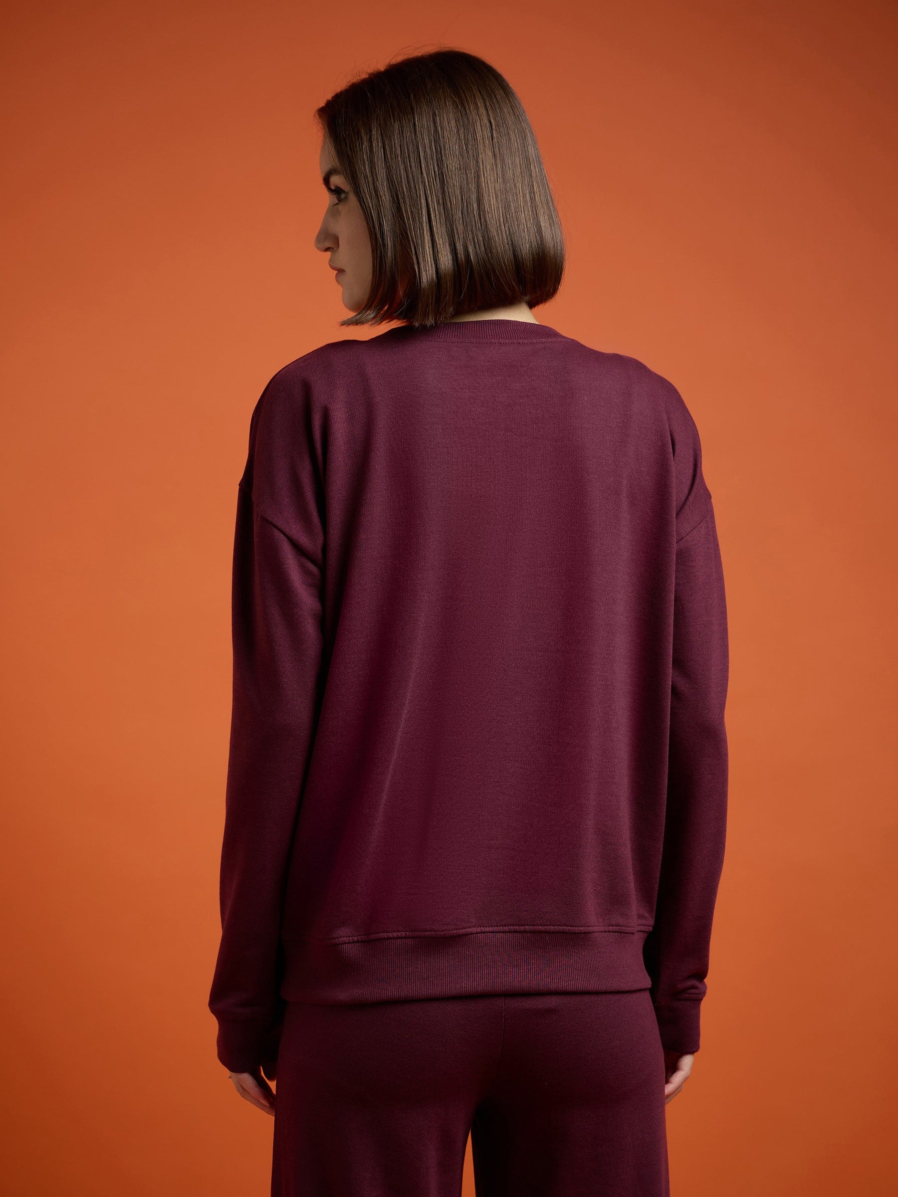 Burgundy Terry 75 ORIGINAL Sweatshirt-SASSAFRAS