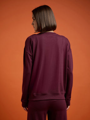 Burgundy Terry 75 ORIGINAL Sweatshirt-SASSAFRAS