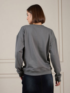 Grey Terry ATLANTA Sweatshirt-SASSAFRAS