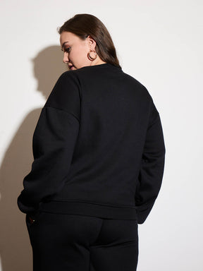 Black Fleece MIAMI Emb Sweatshirt-SASSAFRAS Curve