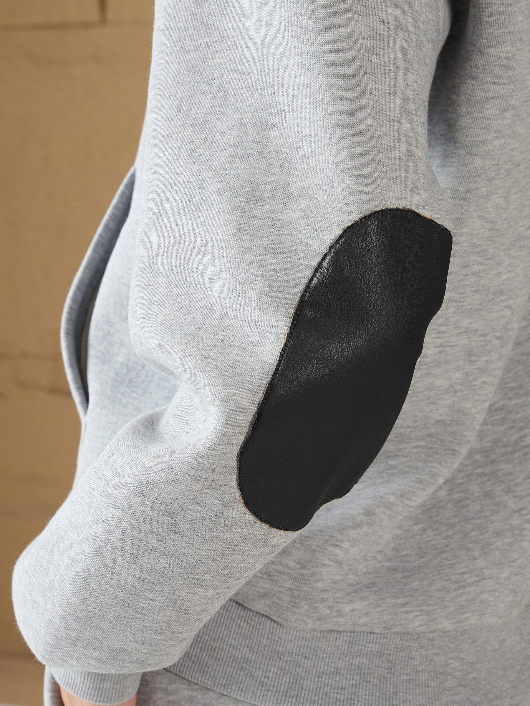 Grey Melange Fleece Oversized Hoodie-SASSAFRAS