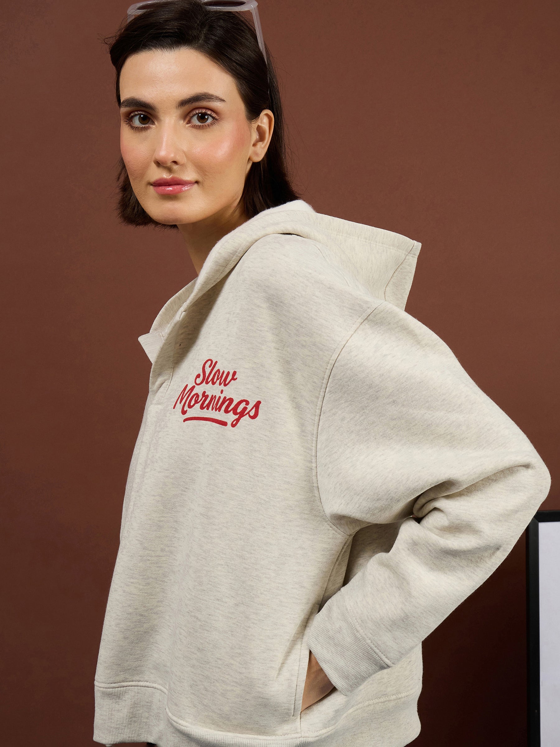 Off-White SLOW MORNING Hoodie With Track Pants-SASSAFRAS