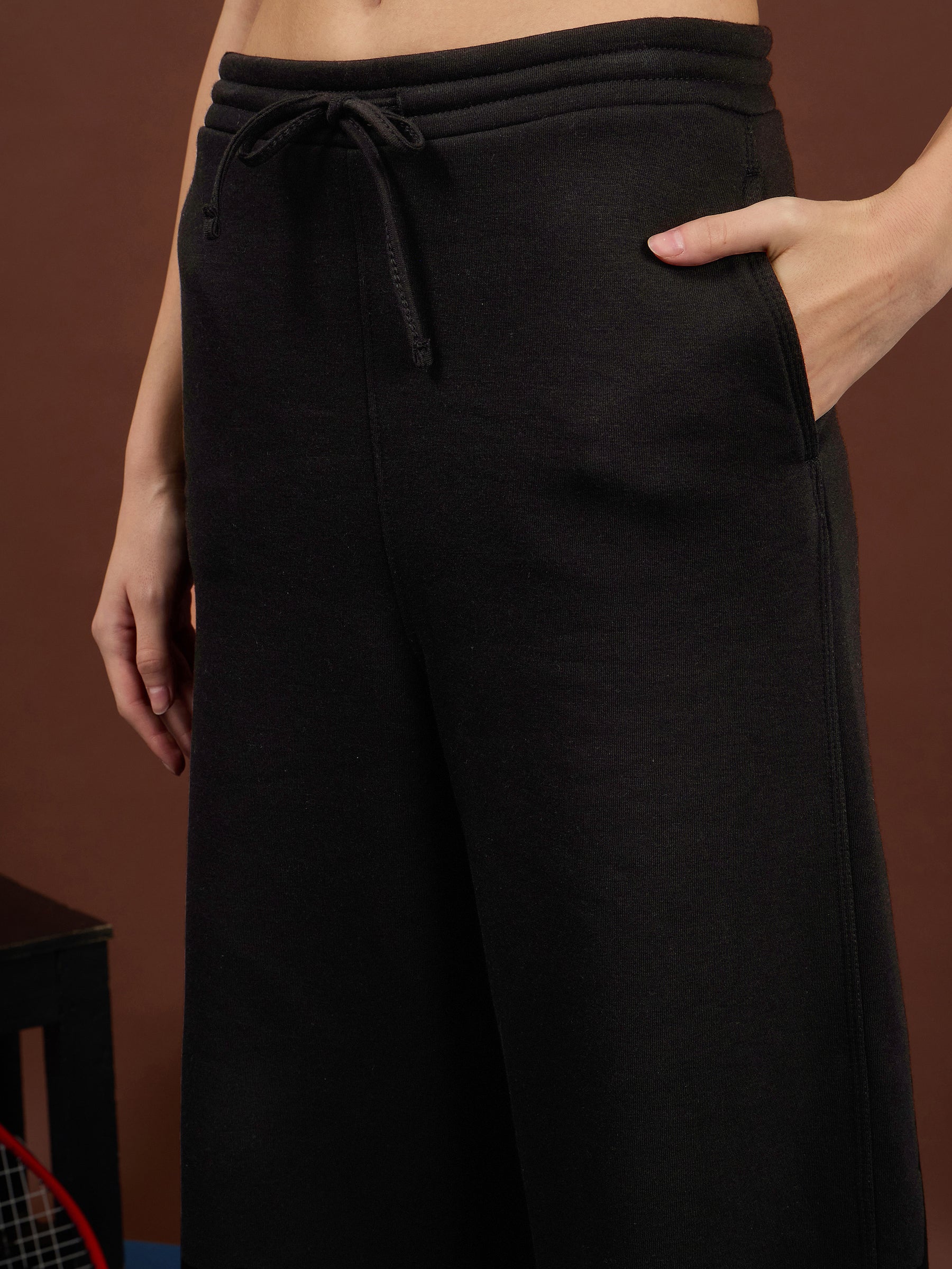 Black Fleece BOW Print Oversize Sweatshirt With Track Pants-SASSAFRAS