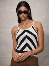 Black & White Strappy Regular Top-SASSAFRAS