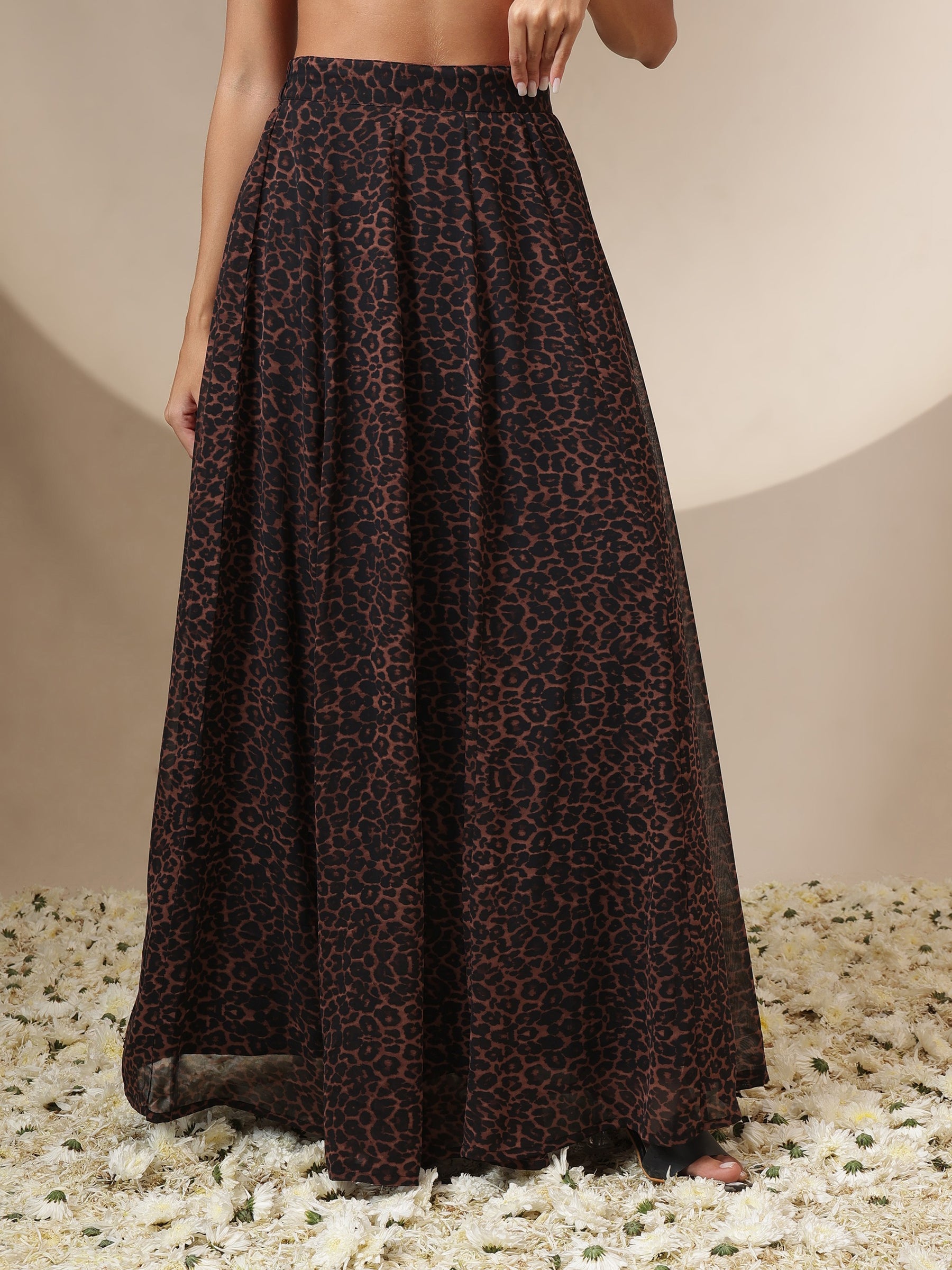 Women Black Sequin Blazer With Anarkali Skirt