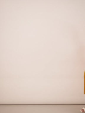 Women Mustard Rib Front Twisted Midi Dress