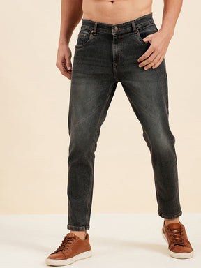 Charcoal Grey Slim Fit Jeans-MASCLN