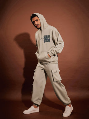 Taupe NEW DAY Oversized Hoodie Sweatshirt With Joggers-MASCLN SASSAFRAS