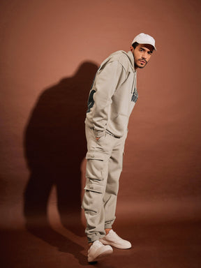 Taupe NEW DAY Oversized Hoodie Sweatshirt With Joggers-MASCLN SASSAFRAS