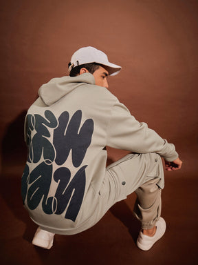 Taupe NEW DAY Oversized Hoodie Sweatshirt With Joggers-MASCLN SASSAFRAS