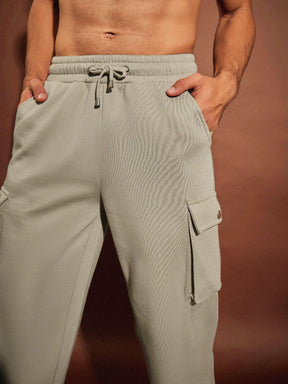 Taupe CHICAGO Oversized Zipper Hoodie Sweatshirt With Joggers-MASCLN SASSAFRAS