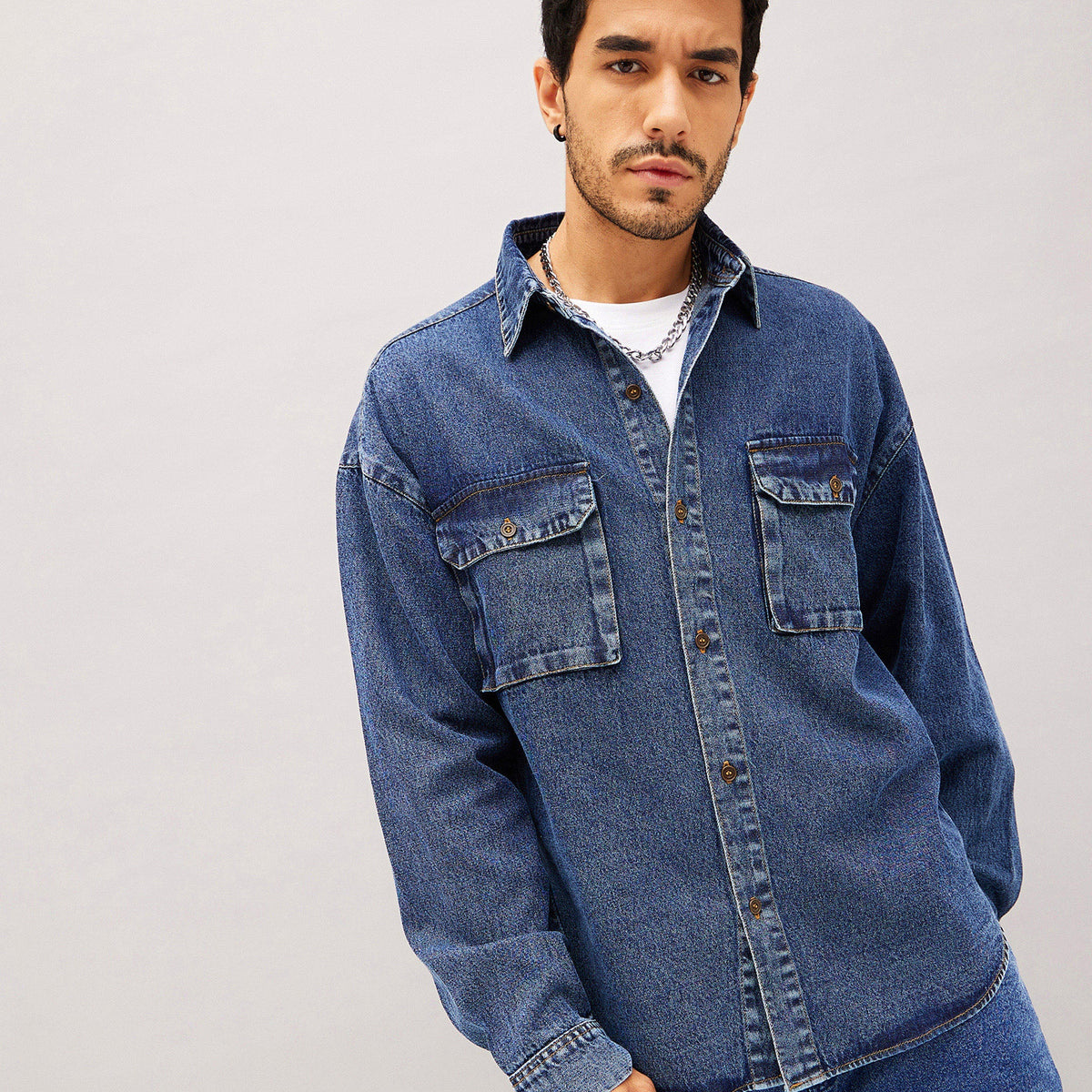 22AW Balenciag Padded Denim Shirt サイズXS 22AW Balenciag Padded Denim Shirt サイズXS 【公式通販】