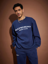 Navy REPRESENT Oversized Sweatshirt-MASCLN SASSAFRAS