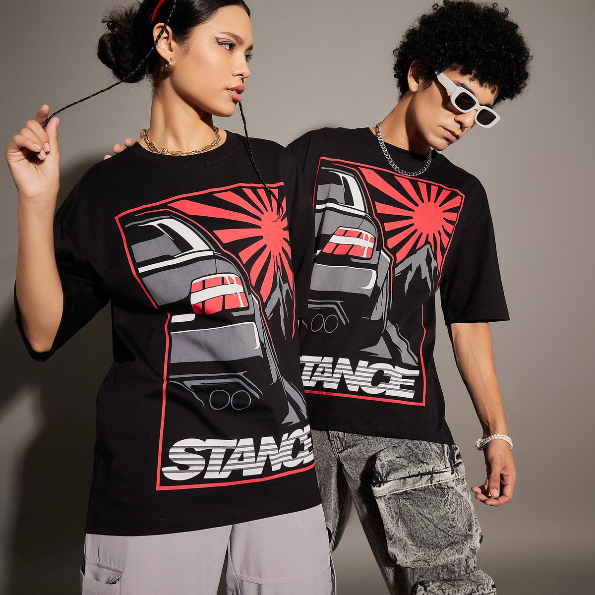 Unisex Black STANCE Oversized T-Shirt