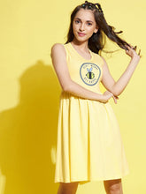 Girls Yellow Don??-Worry Gather Dress-Girls Dresses-SASSAFRAS