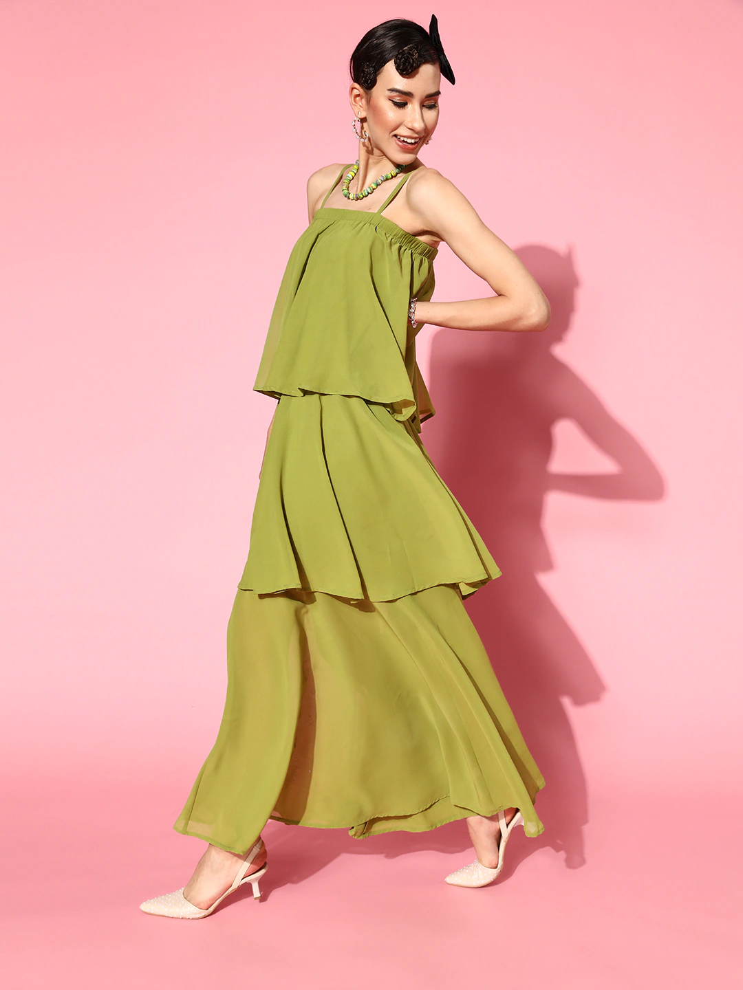 Green Maxi Dress - Satin Maxi Dress - Strappy Maxi Dress - Lulus