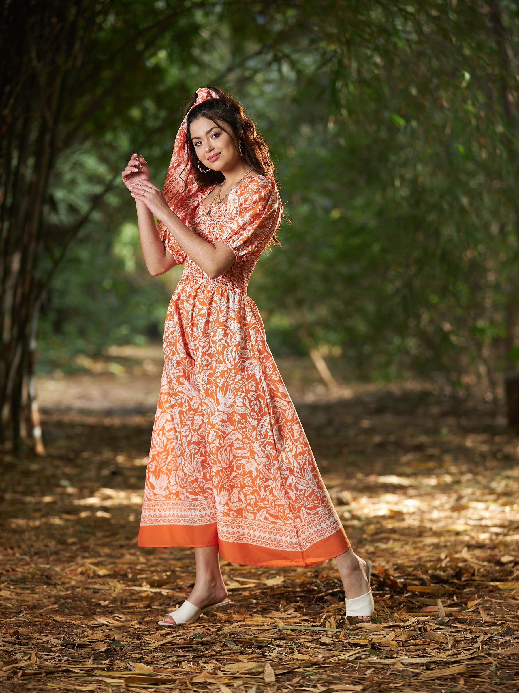 Buy Cotton Hand Block Printed Midi Dress Online at GulalGota – Gulal Gota