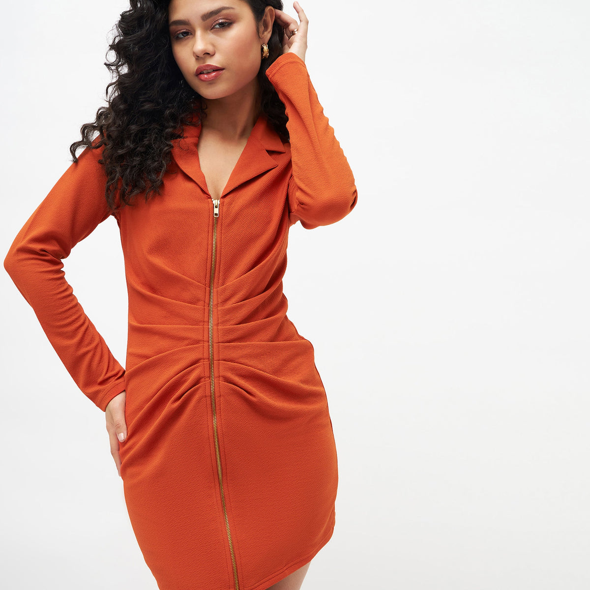 Bodycon zip outlet dress