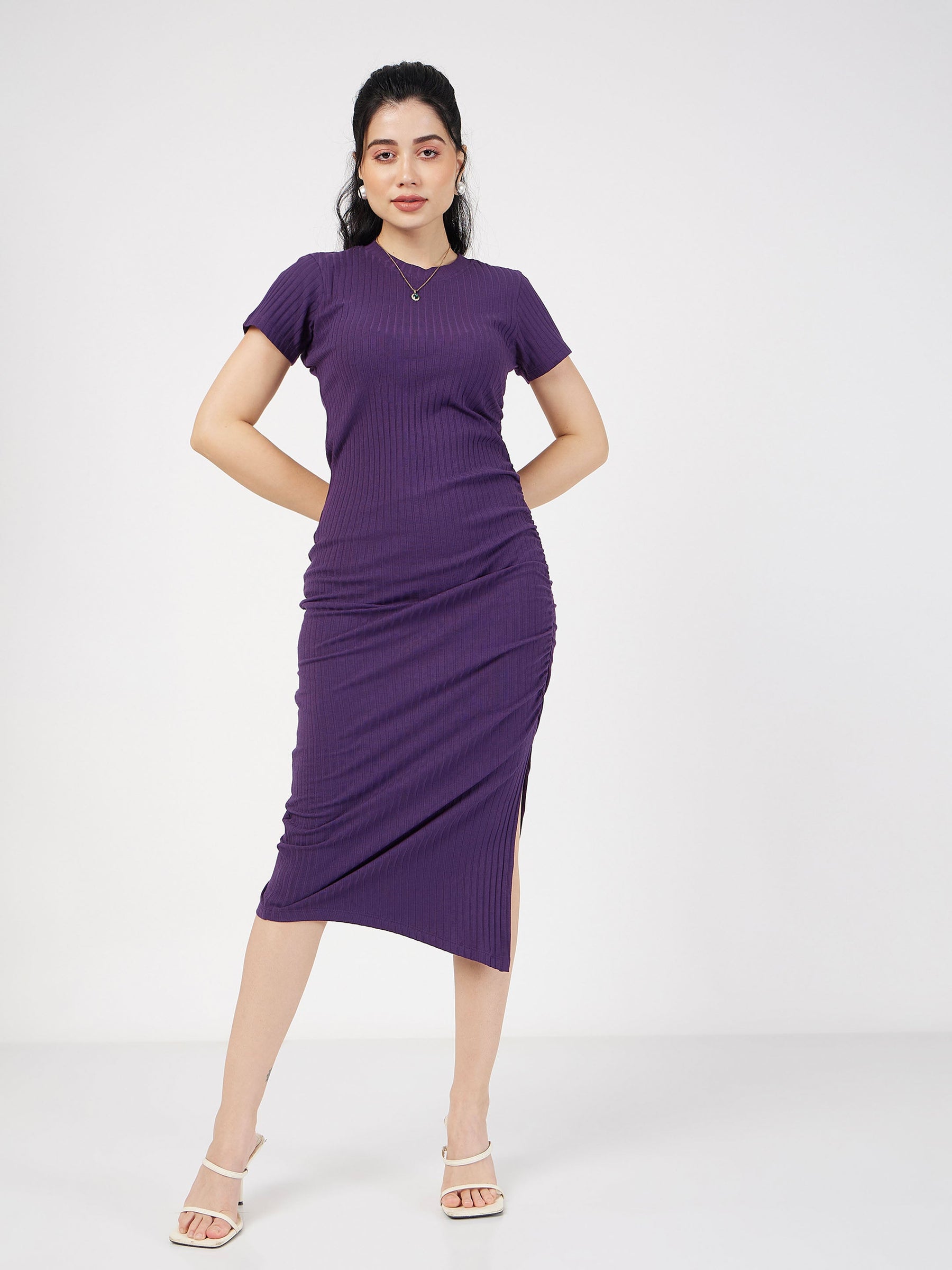 Square Neck Long Sleeve Maxi Dress – Micas