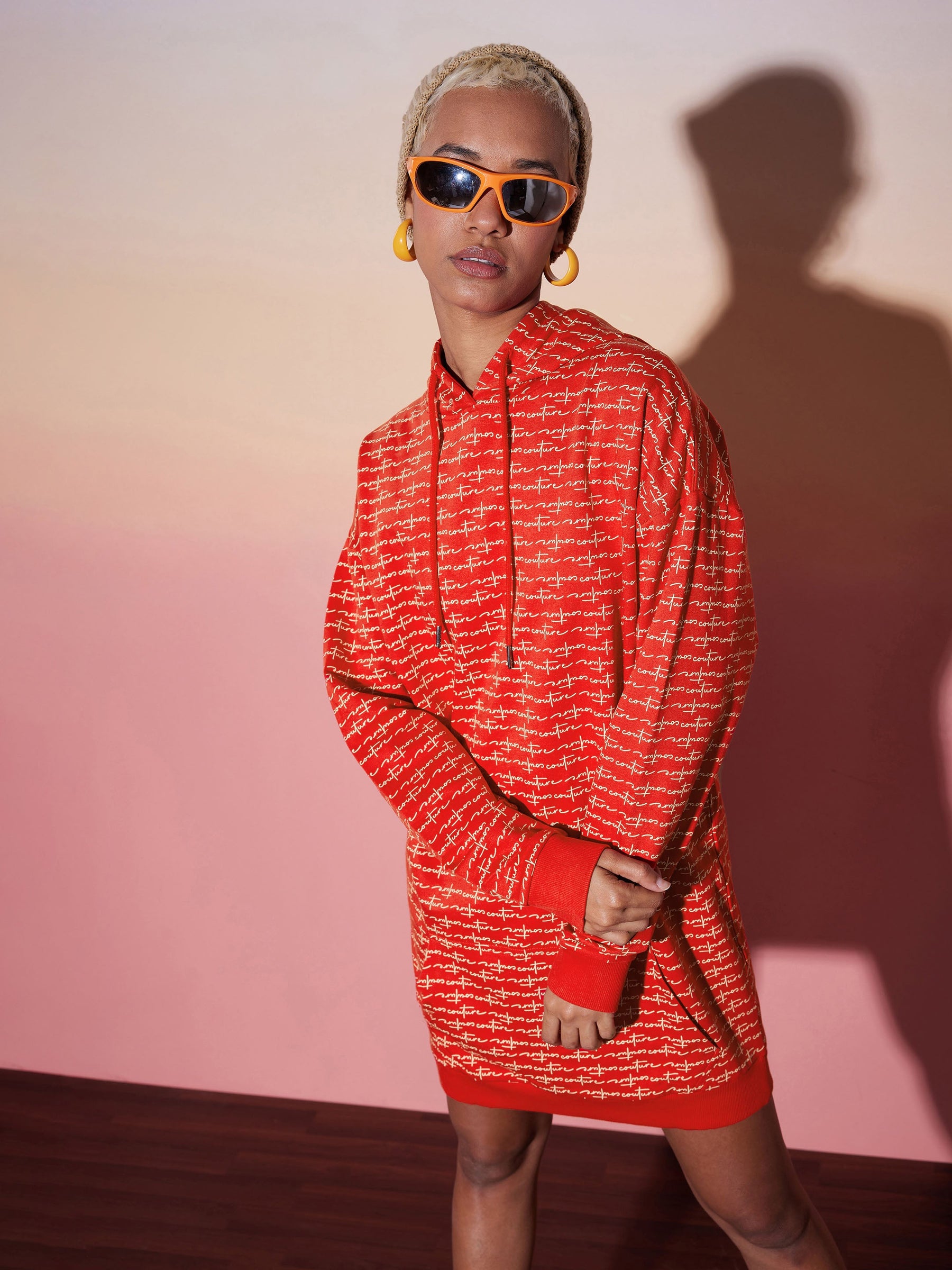 oversized hoodie dress red asdoklhq Warmy Oversized Hoodie Dress Womens Solid Color Long-sleeved Turtleneck Sweatshirt Dress Red XL