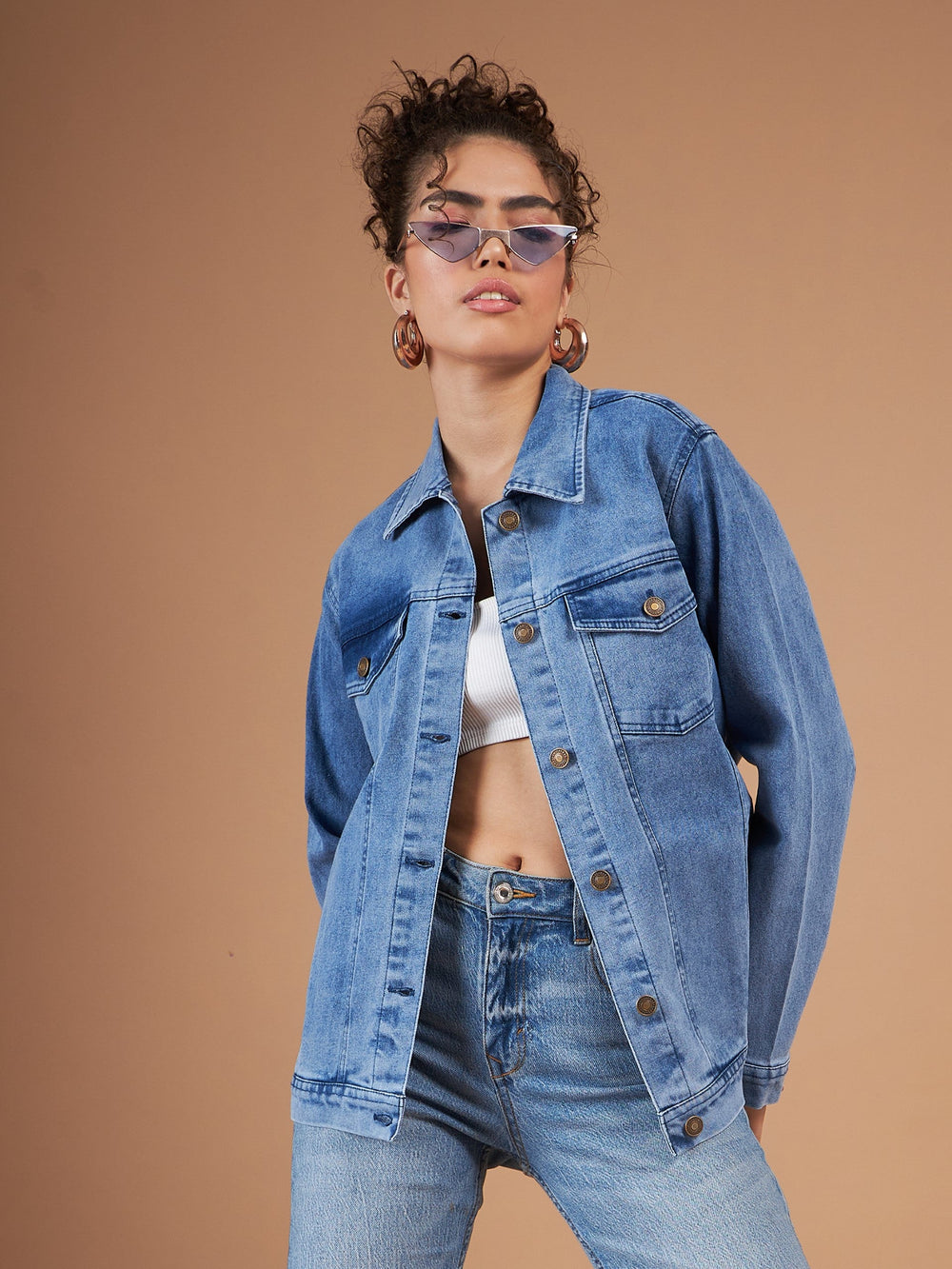 blue denim jacket