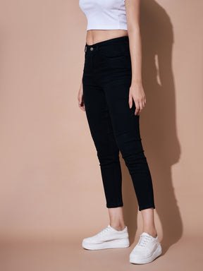 Black Denim Premium Relax Jeans-SASSAFRAS BASICS