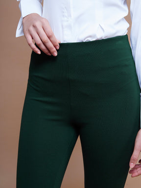Emerald Green Lounge Pants, Women's Flare Pants, Ladies Track Pants -   Canada