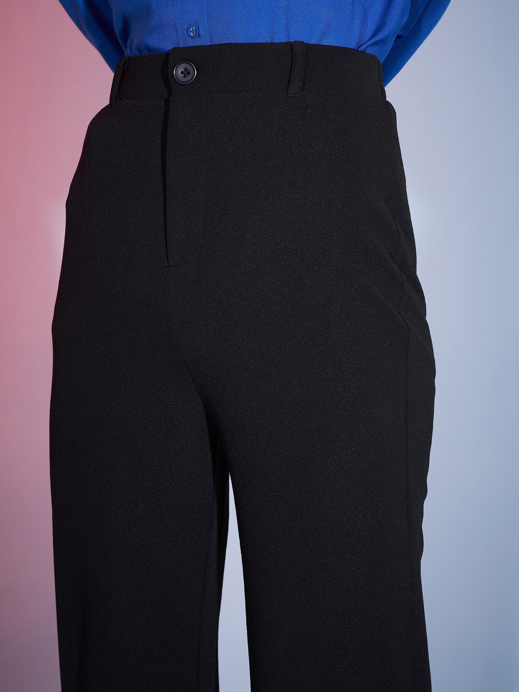 Cotton Black Stretch Pintucks Pants at Rs 679/piece in Delhi