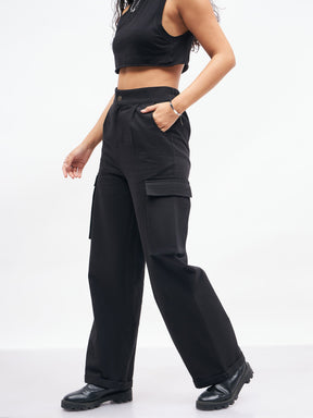 Black Box Pockets Straight Pants-SASSAFRAS