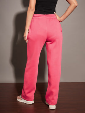 Buy Flame Pink Track Pant For Women 8907279396242