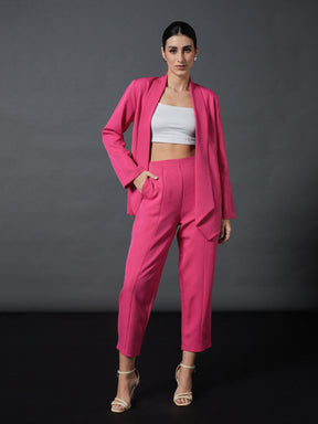 Women's Pink Pants Suit