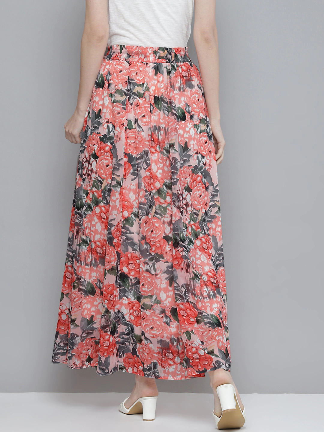 Buy Women Navy Floral Maxi Skirt Online At Best Price  Sassafrasin
