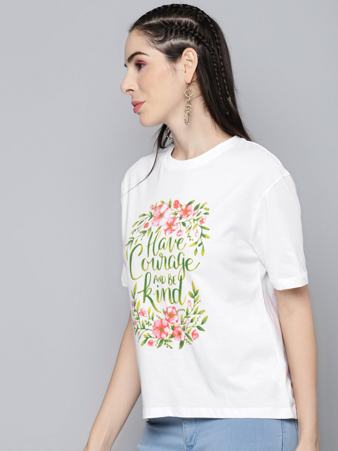 White Have-Courage-And-Be-King T-Shirt
