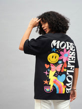 Black More Self Love Oversized T-shirt-SASSAFRAS