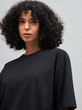 Black More Self Love Oversized T-shirt-SASSAFRAS
