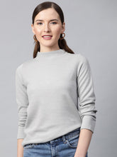 Grey High Neck Rib Top-Tops-SASSAFRAS