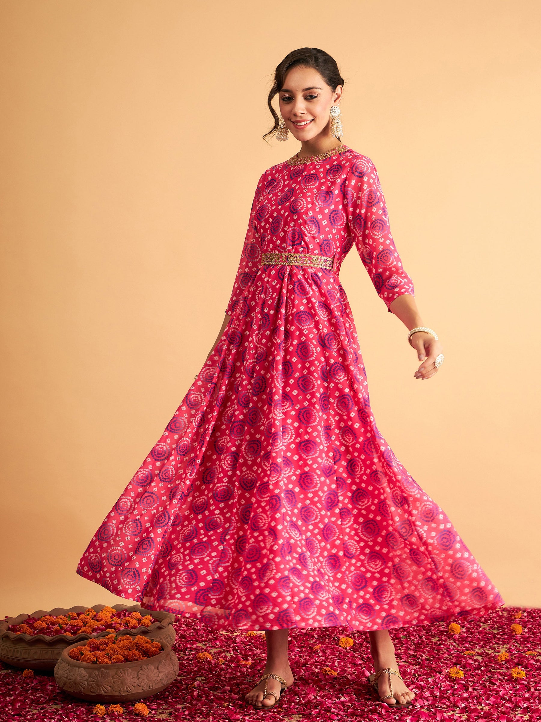 Maxi hot sale anarkali dress