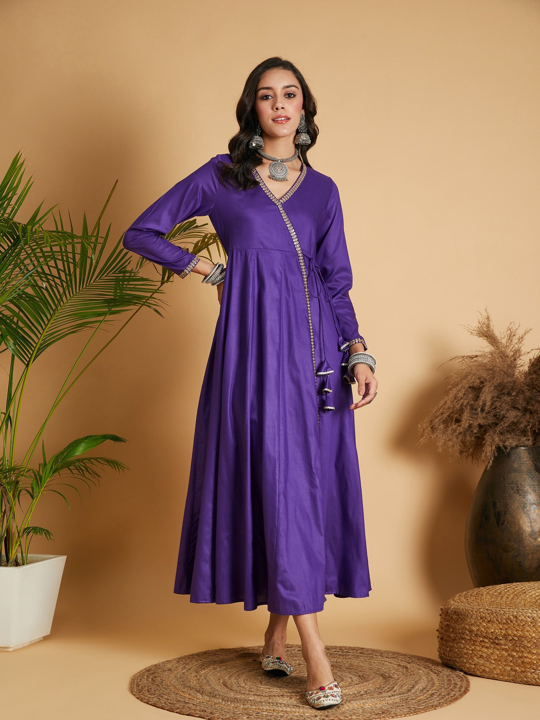 Indian Women Designer Heavy Look Purple Anarkali Gown Dupatta,women  Traditional Heavy Look Festive Outfit,indian Bridesmaid Wedding Suit - Etsy