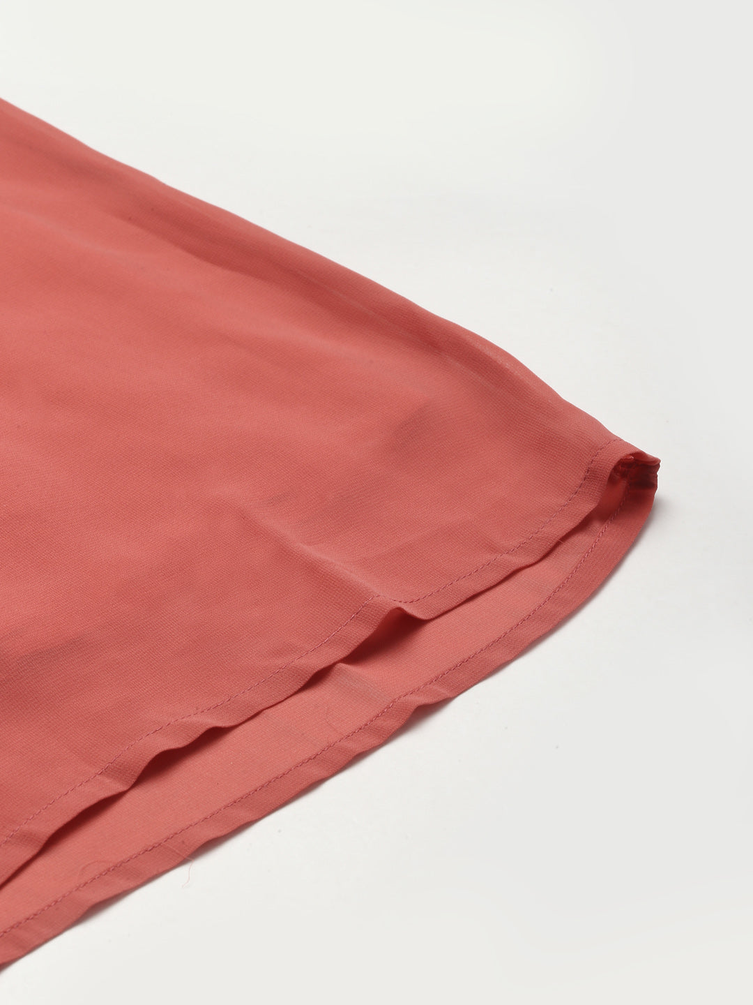 Women Rust Foil Print Flared Sleeve Jumpsuit