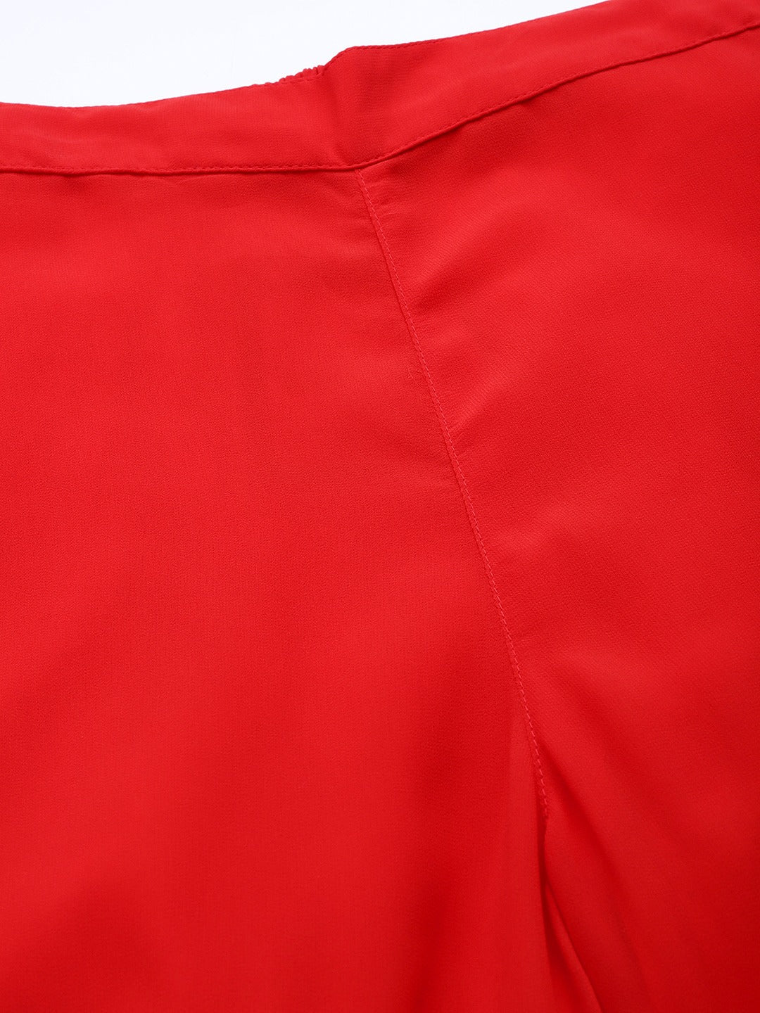 Women Red Layered Sharara Pants