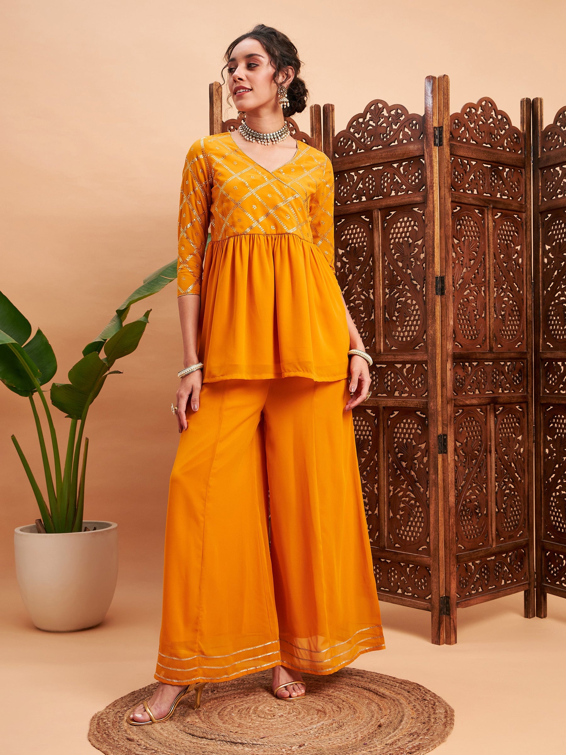 Buy Yellow Trousers & Pants for Women by Rare Online | Ajio.com