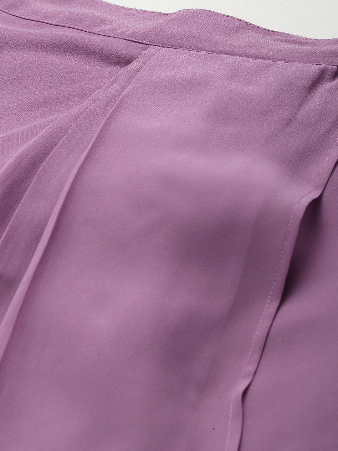 Women Purple Pleated Dhoti Skirt